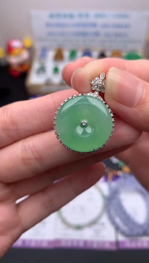 【闪购商品】定制翡翠18K金镶嵌模式推广期24小时鉴赏期