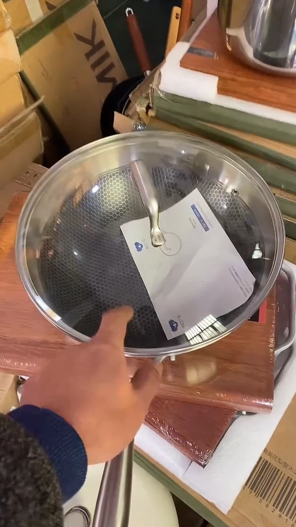 1考 不锈钢炒锅30有盖