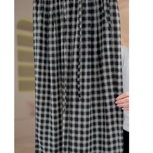 Y1256新款夏季薄款时尚休闲阔腿裤女36