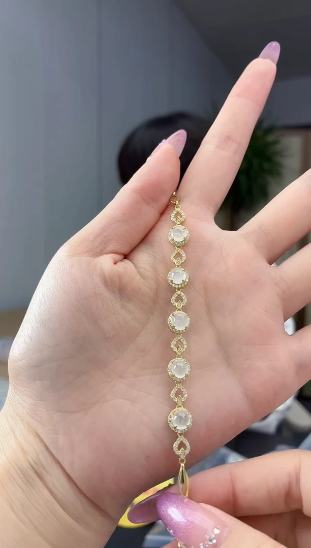 银S925镶嵌手链翡翠1111111111111