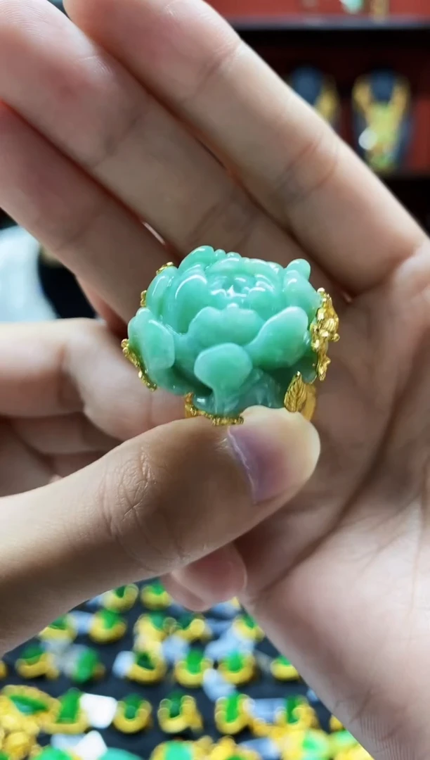 颈饰未镶嵌翡翠戒指