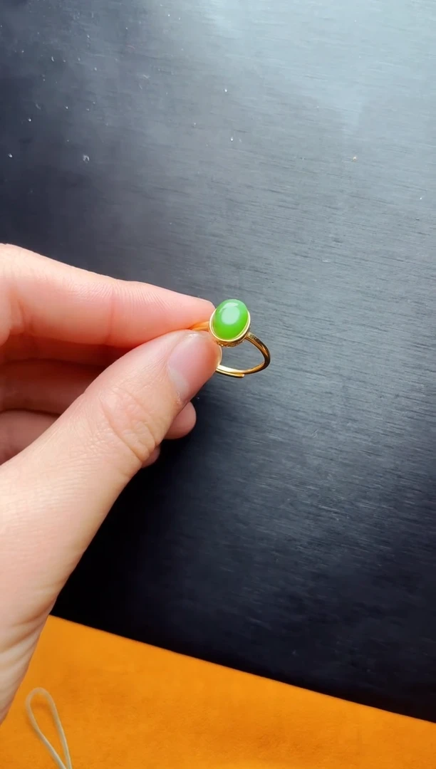 【闪购商品】和田玉戒指银S925镶嵌戒指kk