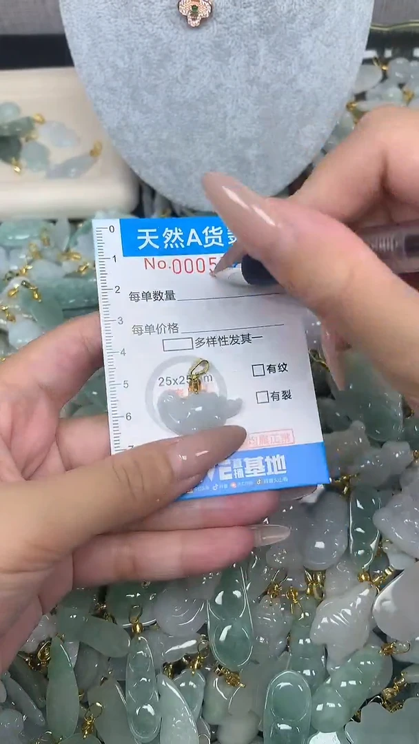 翡翠未镶嵌颈饰净货挂件-5724