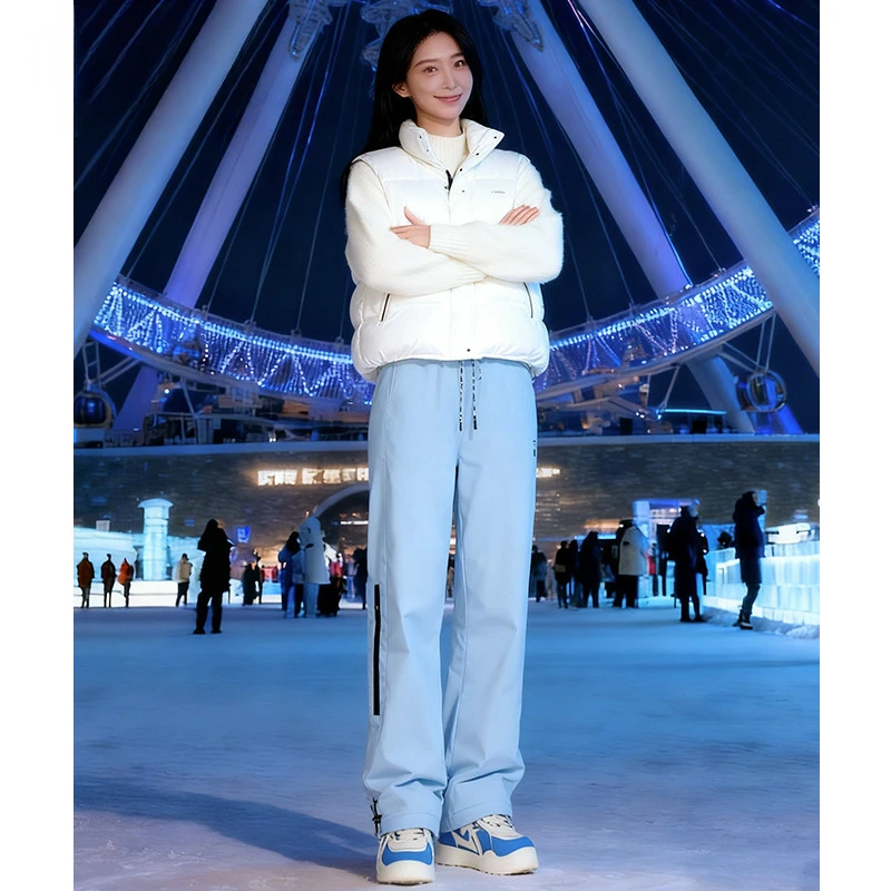 羽绒裤女外穿冬季2025新款东北零下40度加厚保暖防寒软壳冲锋棉裤