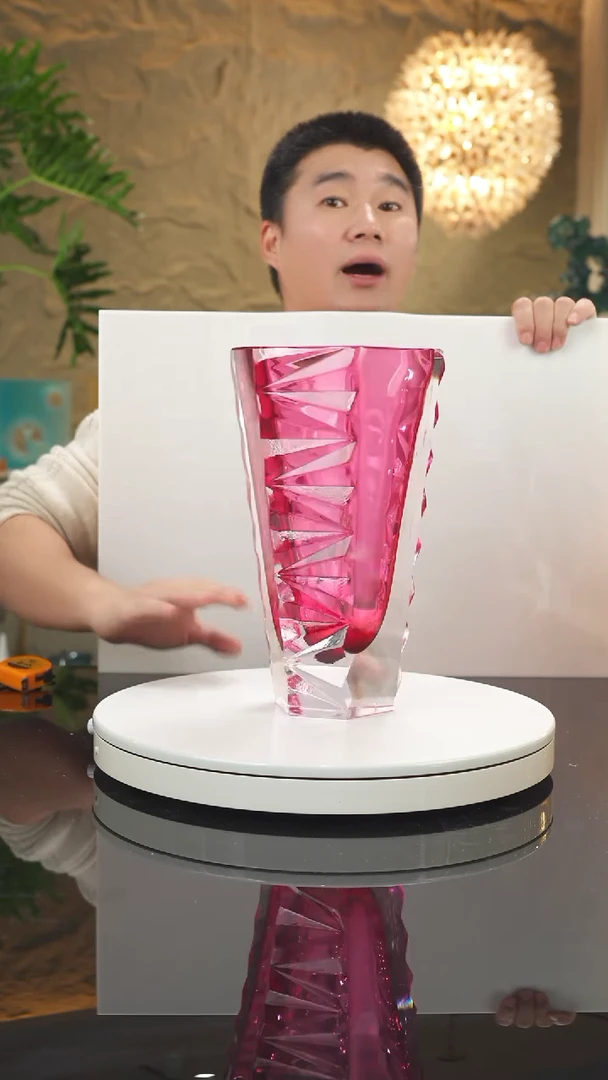 【闪购商品】摆件福利金红切面花瓶