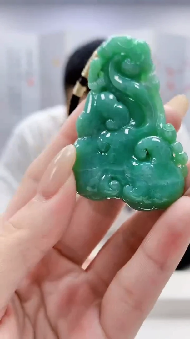 未镶嵌定制翡翠4898lr-毛货挂件44