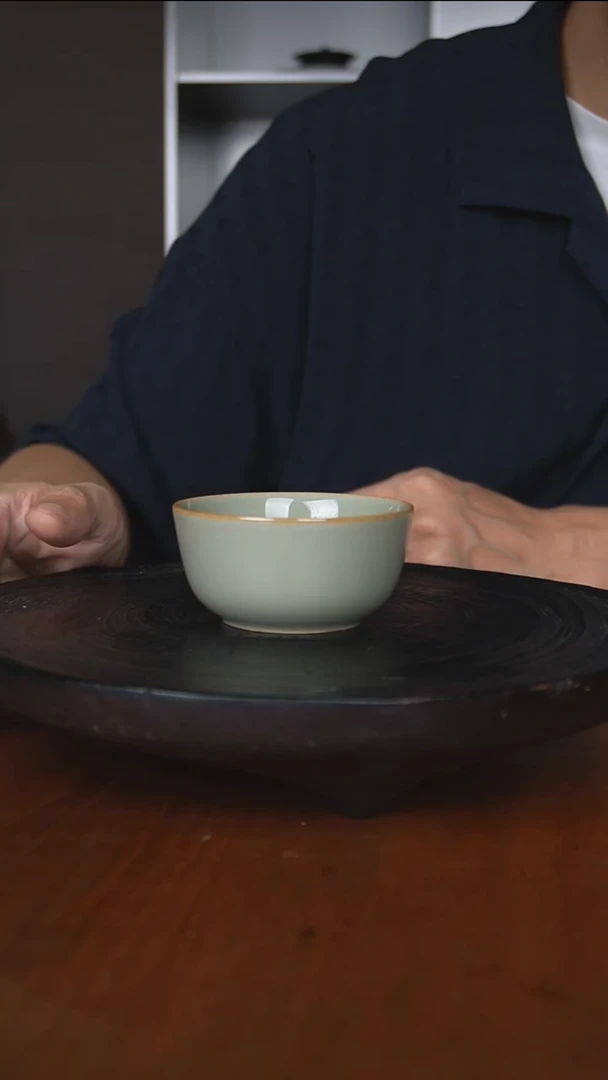 清可轩秘色釉缸杯100cc