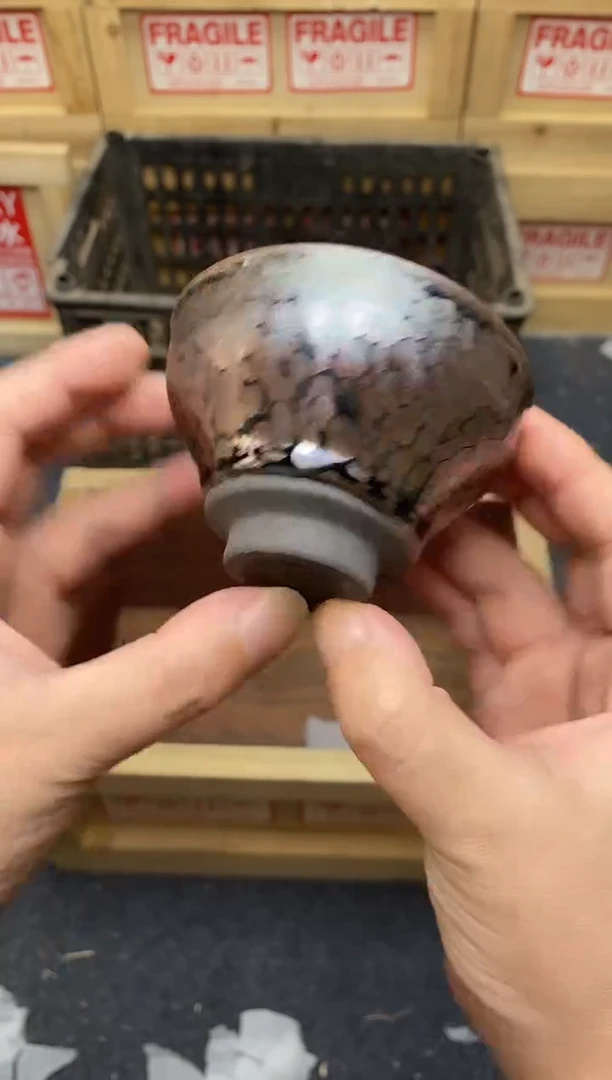 茶盏紫金 玉兰建盏主人杯