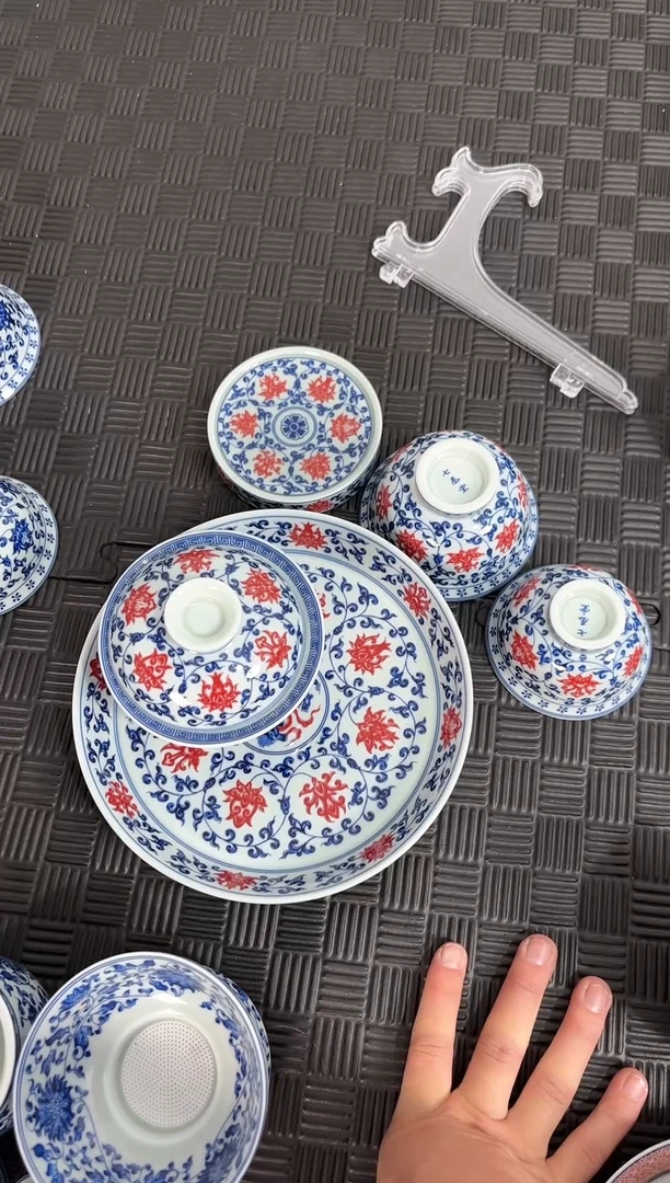 其他瓷莫*说景德镇陶瓷茶具青花釉里红永乐缠枝莲