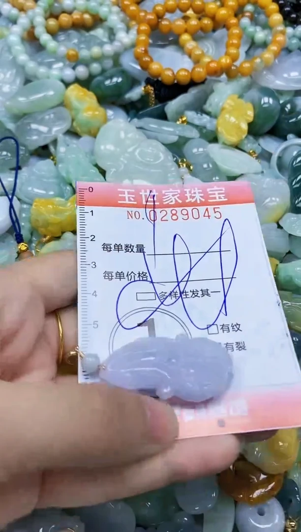 翡翠未镶嵌颈饰闪购0289045多样性发其一