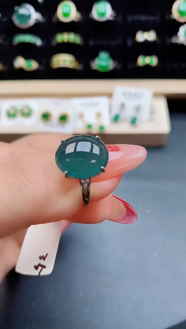【闪购商品】翡翠戒指银S925镶嵌1212