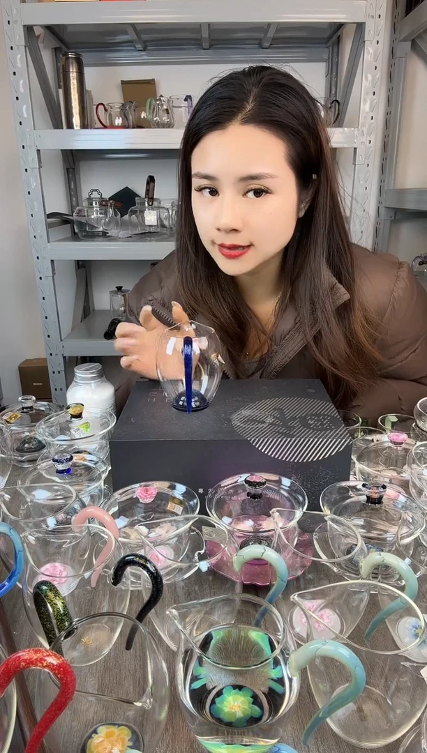 禾器  蓝斑斓公道杯 孤品