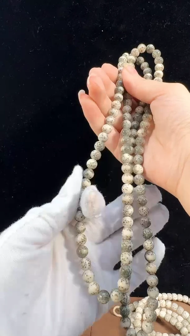 手串星月菩提108绿包白M8