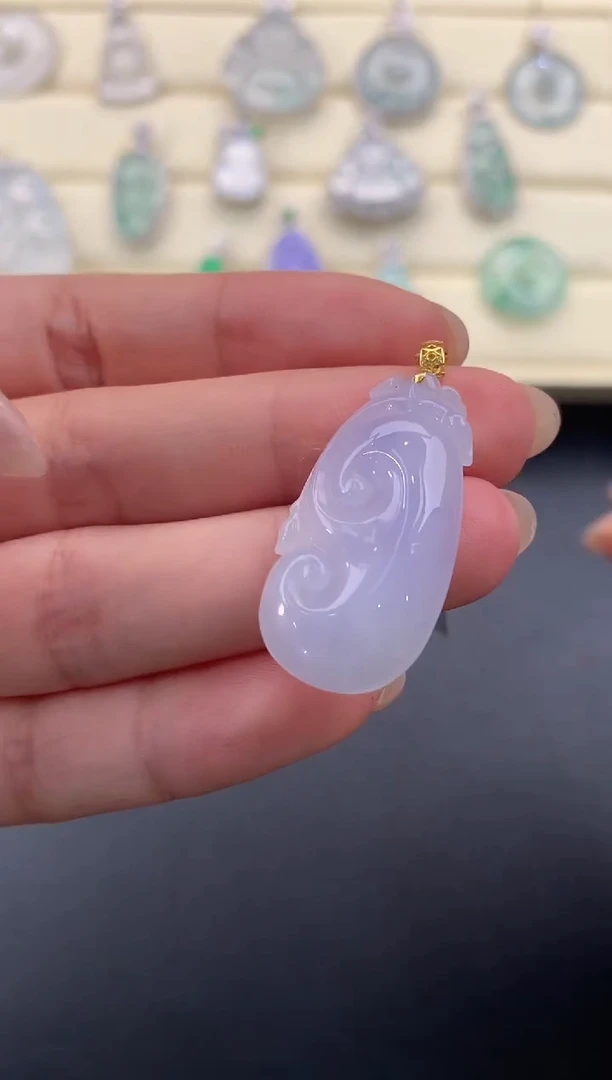 【闪购商品】翡翠颈饰18K金镶嵌X122     