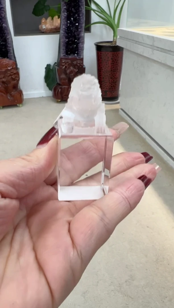 【闪购商品】水晶摆件未镶嵌白水晶狮子印章 JP37918