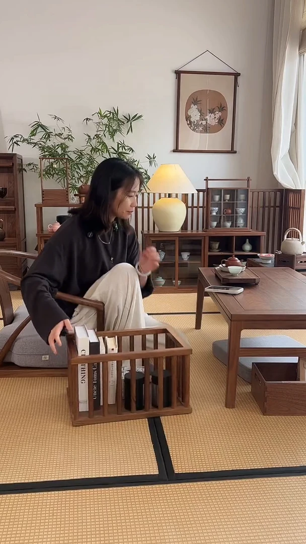 木（非红木类）黑胡桃木收纳筐