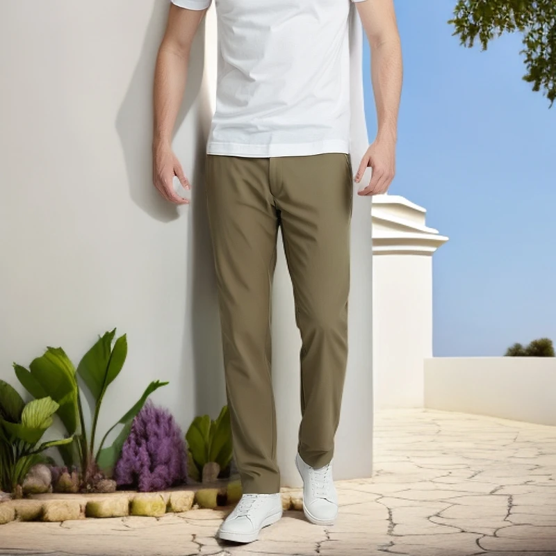 2025夏季韩版原单代工小树家速干休闲运动速干全压胶轻薄透气长裤