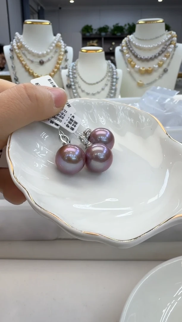 【闪购商品】淡水珍珠吊坠(赠链)银S925镶嵌淡水吊坠多样性发一
