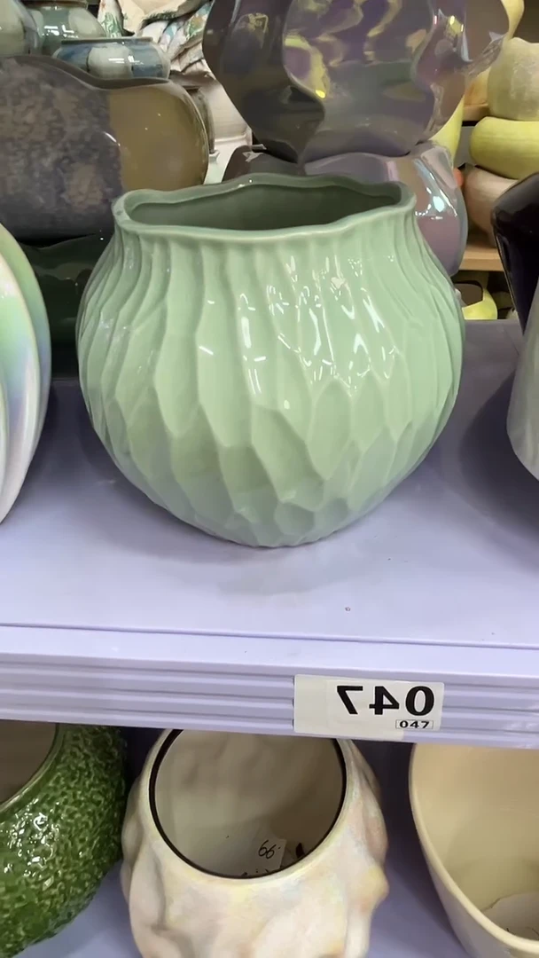 12.3陶瓷花盆直播链接高.     20 口15