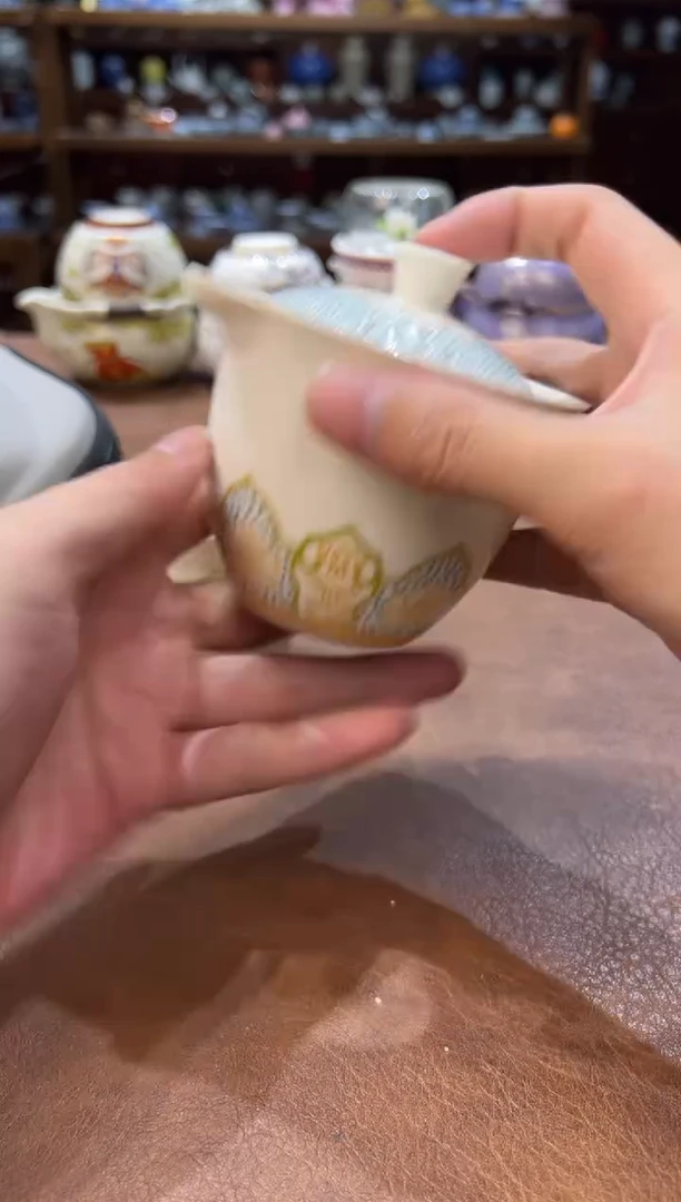 真的很便宜超好看会开片的旅行茶具