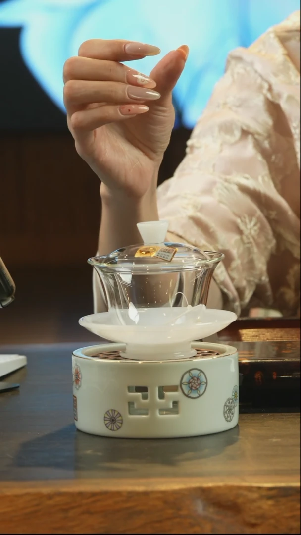 【闪购商品】禾器圆禾盖碗白玉色