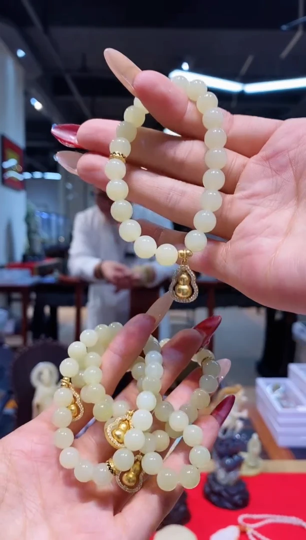 【闪购商品】和田玉手串未镶嵌约8mm多样发发一件