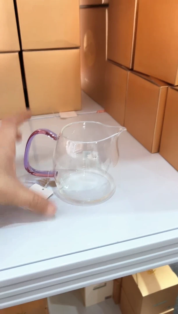 禾器泰然茶海浅紫色送茶巾