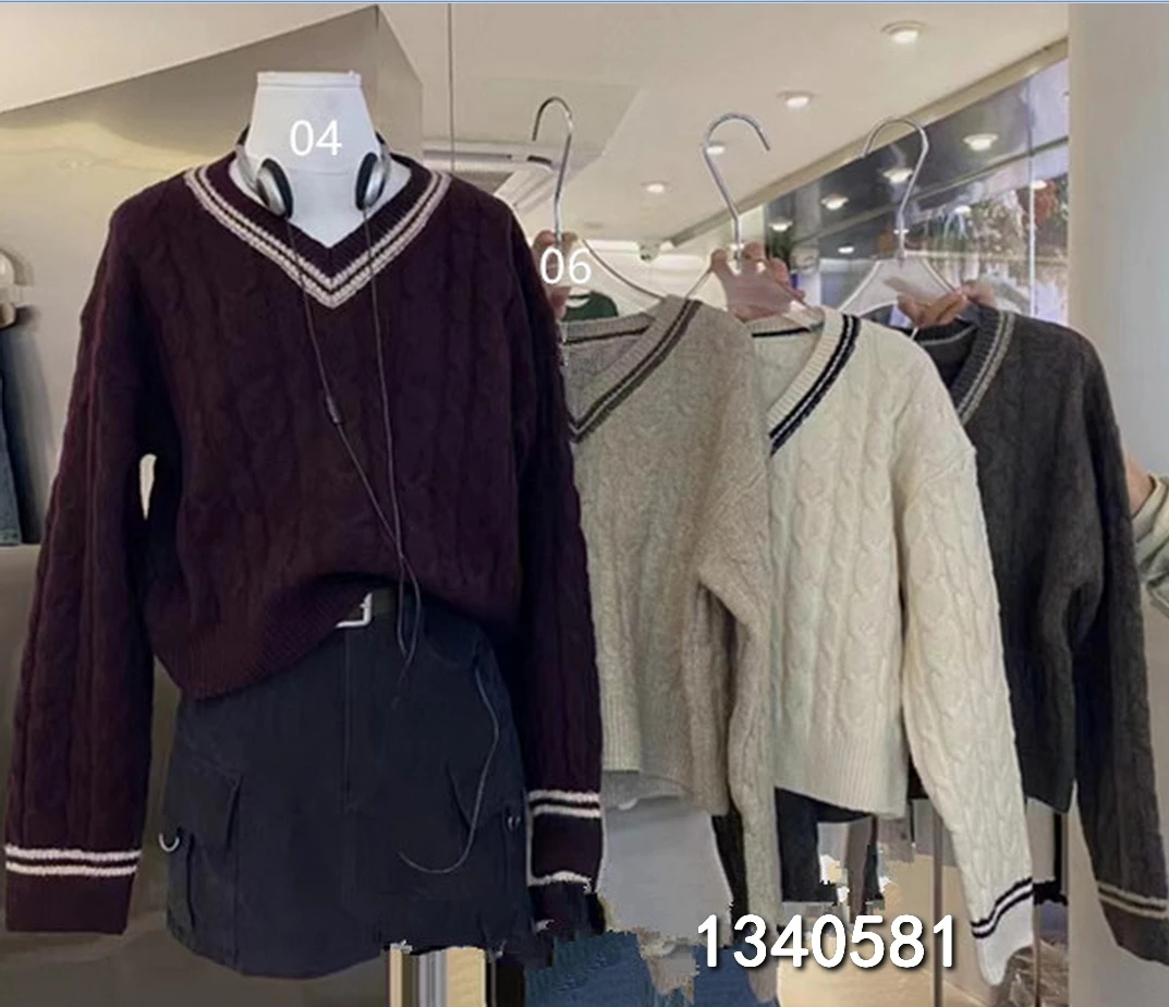 小妳XiaoNi———（冬款V领毛衣1340581）