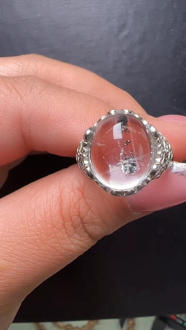 未镶嵌戒指水晶水胆戒指 JP57746