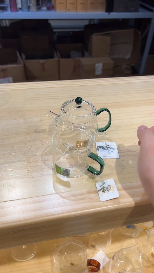 禾器-言卿壶墨绿+清禾杯墨绿1只
