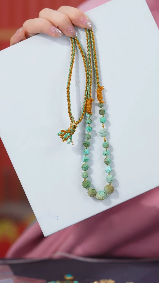 【闪购商品】绿松石项链18K金镶嵌1