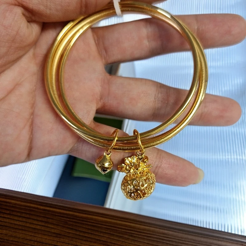 TW08三环福袋铃铛K金手环无礼盒