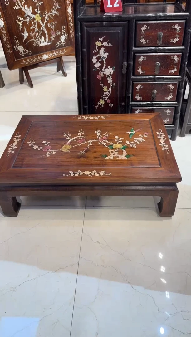 木木头款黄花梨花鸟炕桌980