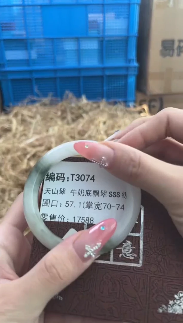 未镶嵌手镯石英质玉T3074