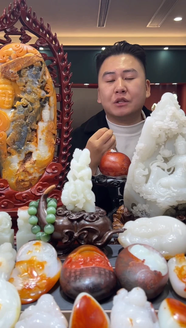 未镶嵌和田玉（糖玉）挂件顺****6和田玉