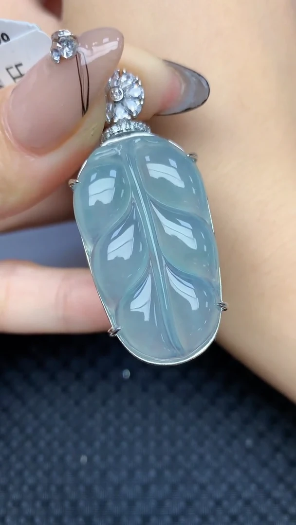 颈饰未镶嵌翡翠天然缅甸翡翠a货百元以上9元证书费自理