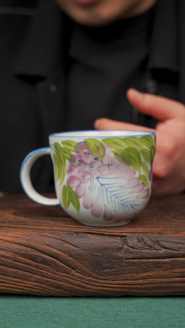 【闪购商品】瓷片71寻一缕瓷香杯釉下手工手绘瓷器