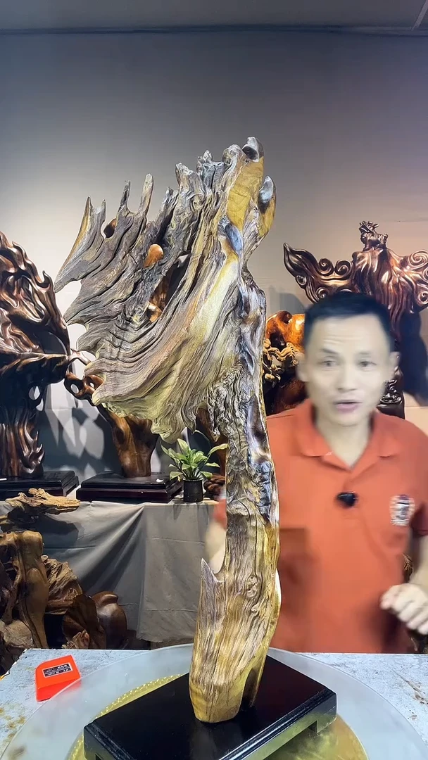 金丝楠宇*小叶桢楠随行摆件56