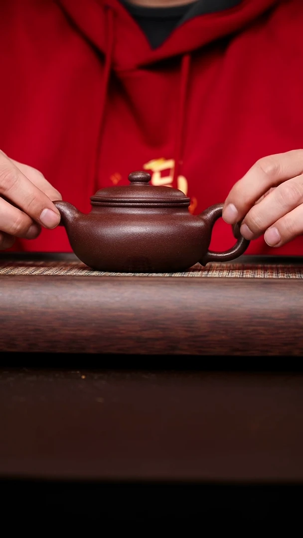 原矿手工桃花泥景舟仿古200CC