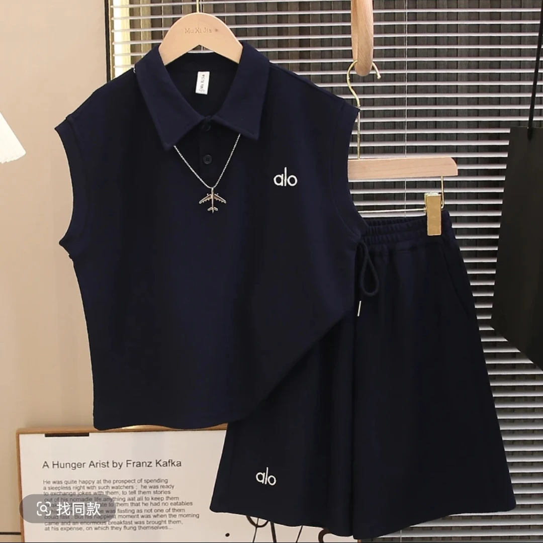 男童2025夏季新款时尚儿童百搭洋气韩版无袖坎肩中大童套装两件套