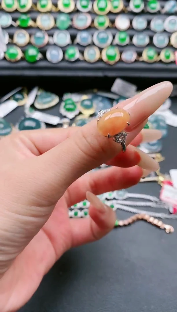 【闪购商品】翡翠戒指银S925镶嵌111111