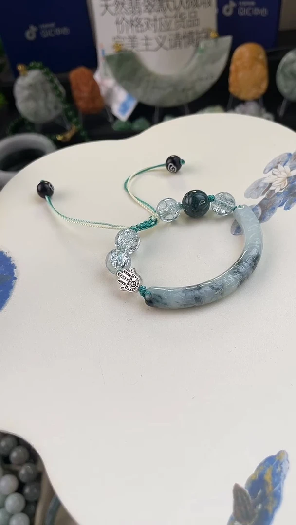 未镶嵌手链翡翠手工定制默认微瑕主播介绍为准