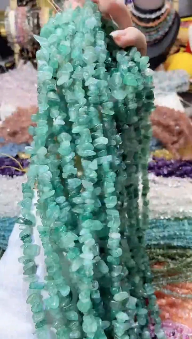 未镶嵌珠宝半成品水晶绿草莓晶