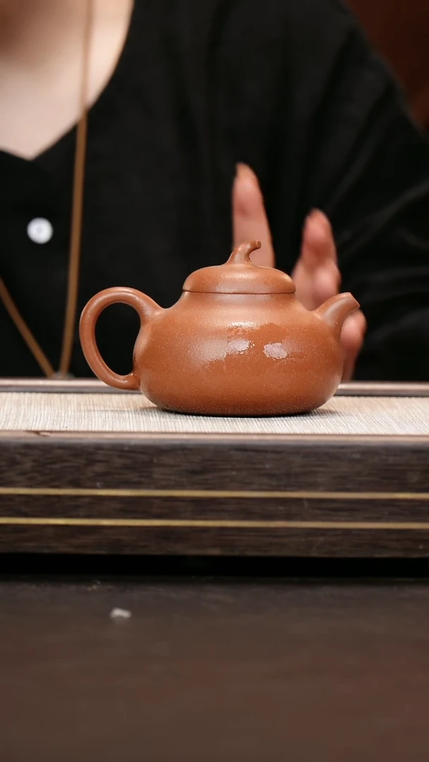 茶壶紫砂金降坡   茄瓜壶 福利款