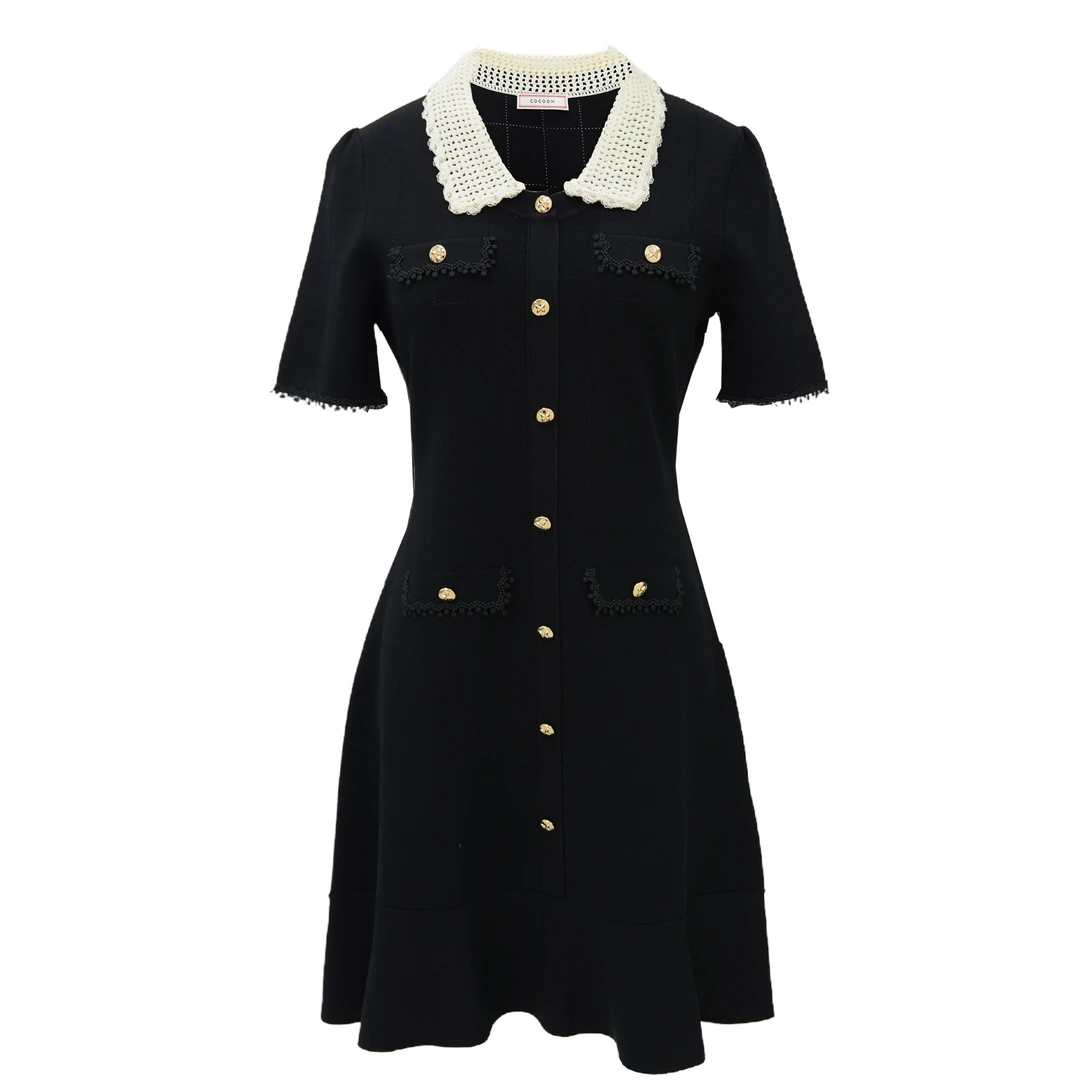 COCOON/可可尼小香风针织气质连衣裙25204AF026119020