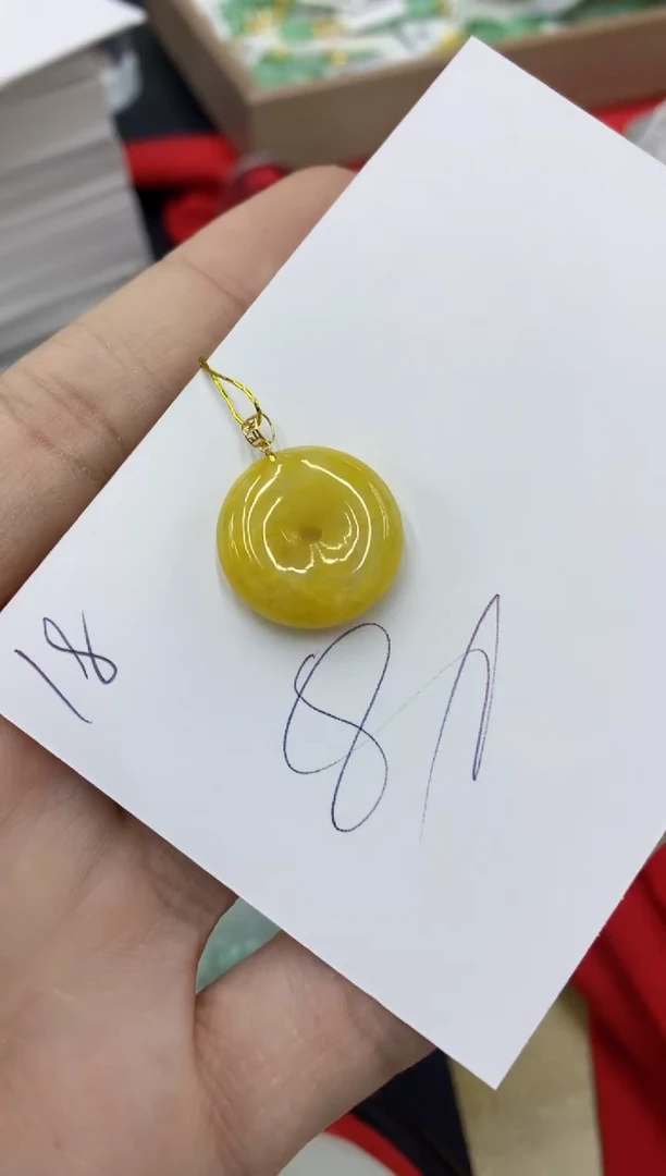 【闪购商品】翡翠颈饰18K金镶嵌号链接111111