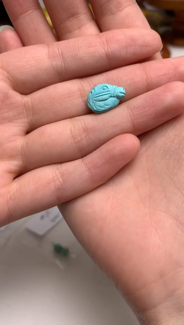 未镶嵌绿松石吊坠爱****孩2