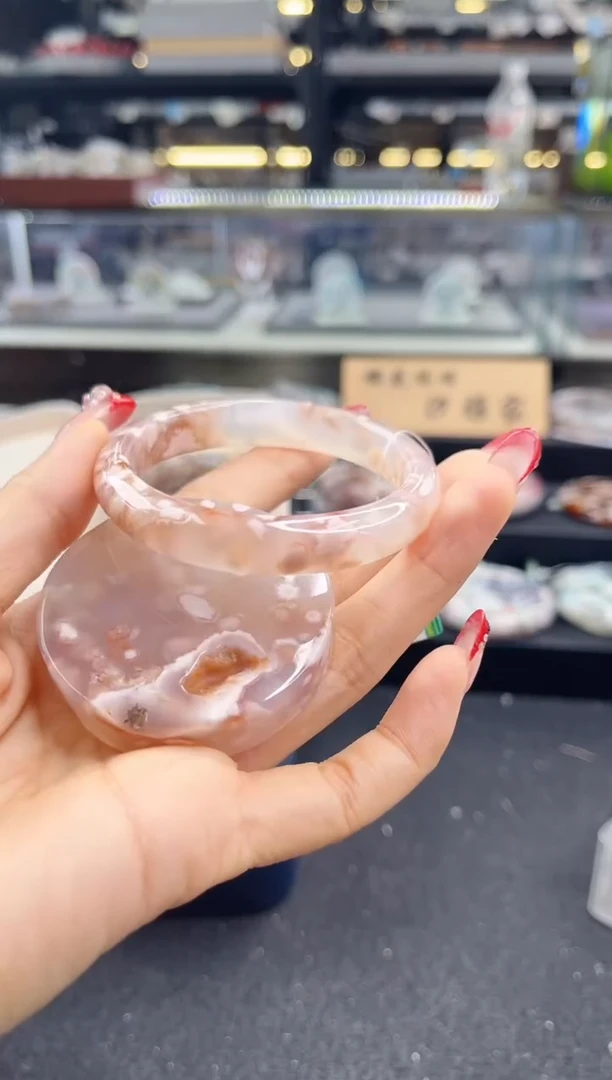 未镶嵌手镯石英质玉53圈口 （赠品镯心）3578997