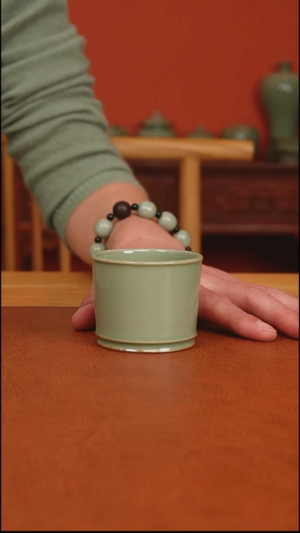 越窑秘色瓷容天杯全品