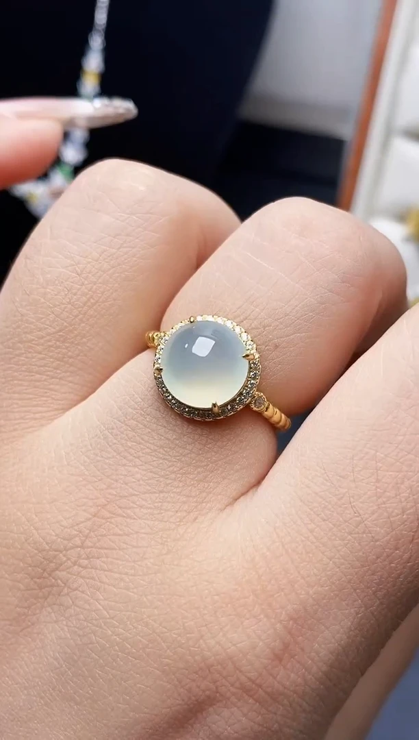 银S925镶嵌戒指翡翠1173